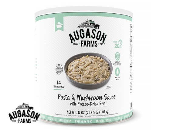 AF: Pasta & Mushroom Sauce with Freeze-Dried Beef Can